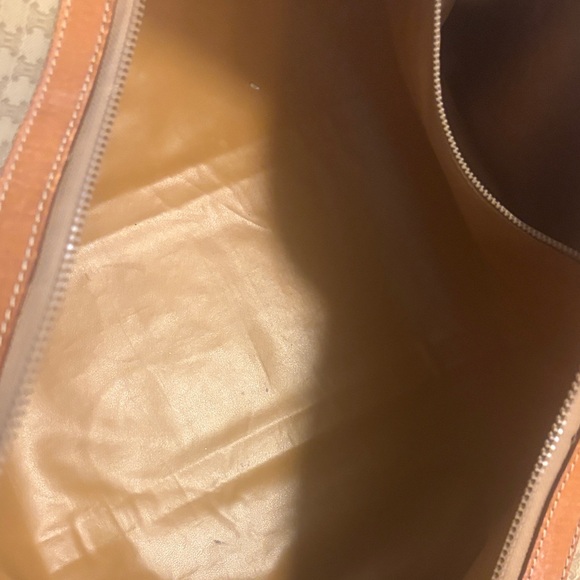 Celine Leather-Trim large Brown Patterned Travel Duffel Bag - Picture 9 of 9